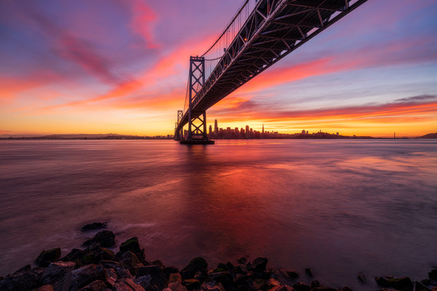 Sunset at the Bay Bridge