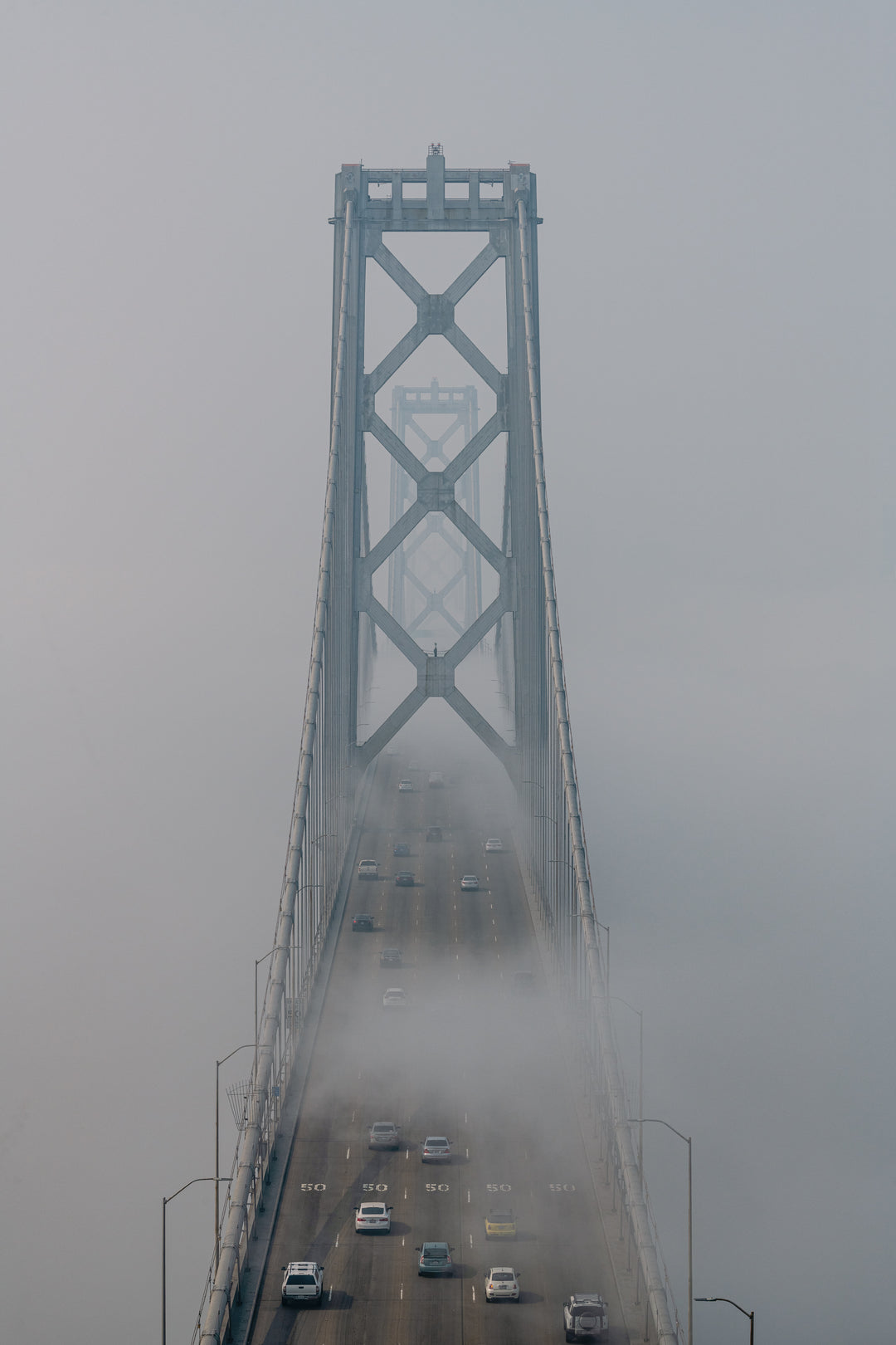 Original Art: 'Foggy San Francisco Bay Bridge' Phototransfer deals Art