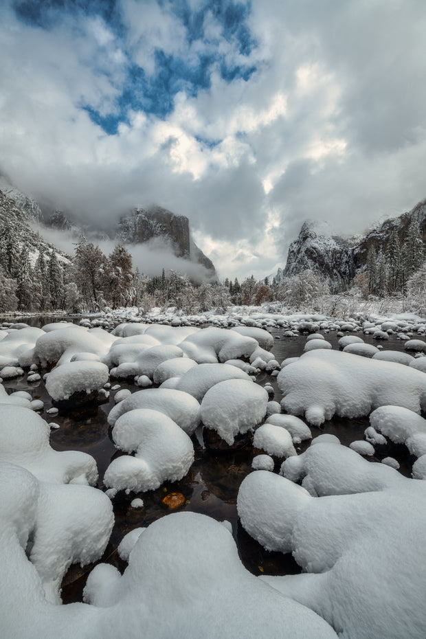 Yosemite National Park Winter covered in snow