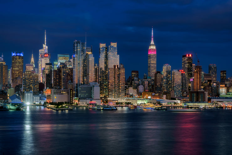 New York Skyline at night by Kirit Prajapati