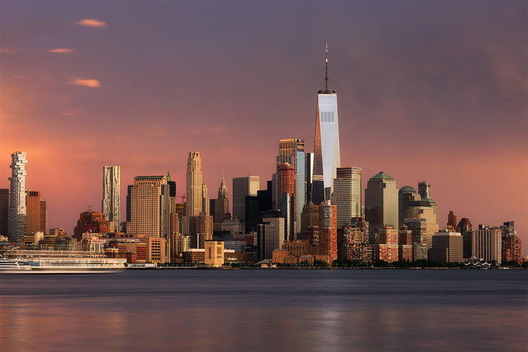 New York City during a stormy sunset by Kirit Prajapati