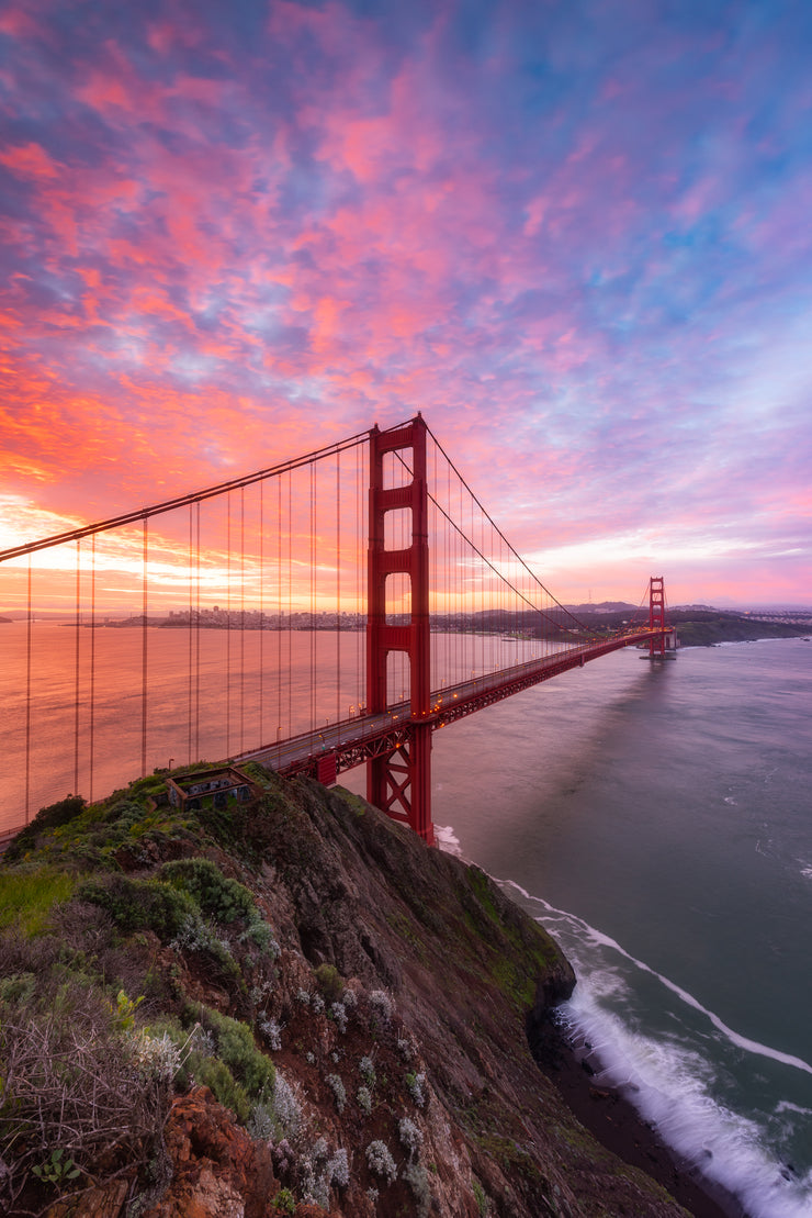 Golden Gate Bridge Sunrise Photograph Battery Spencer