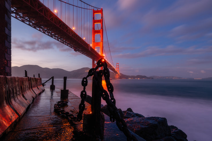 Golden Gate Bridge After Sunset