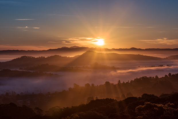Mount Tam sunrise Valley fog